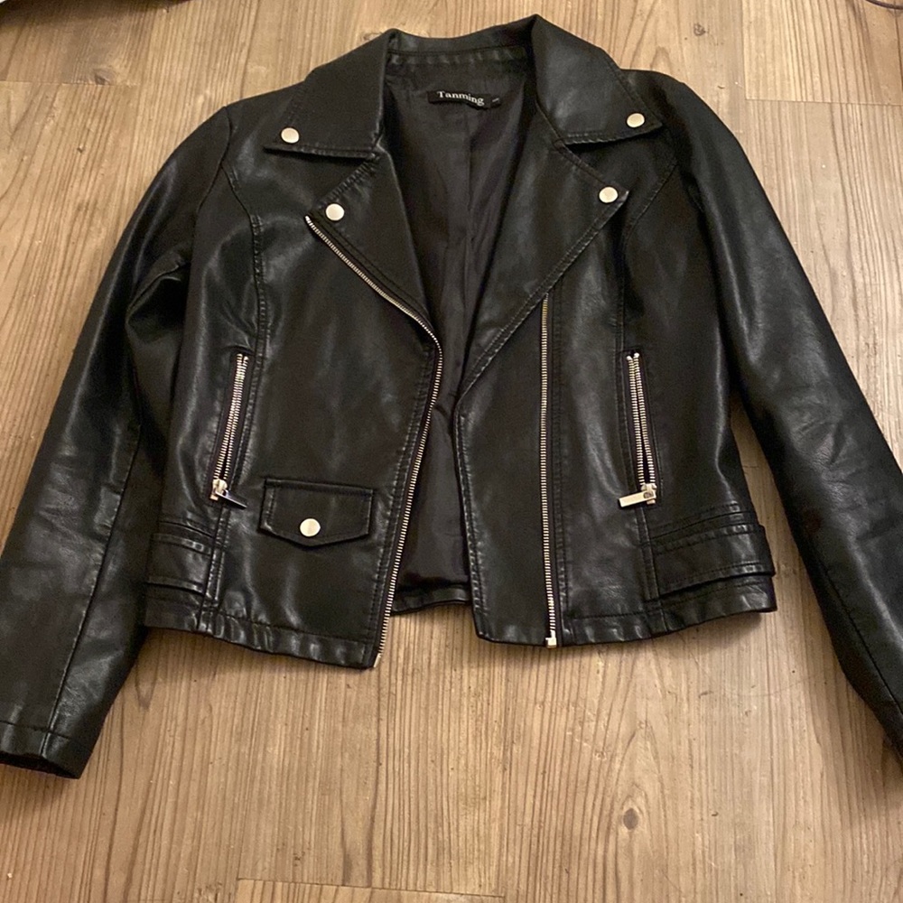 Faux leather jacket